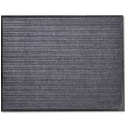 Deurmat 90x120 cm grijs PVC