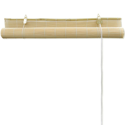 Rolgordijn Bamboe Natuurlijk 80 x 160 cm Beige