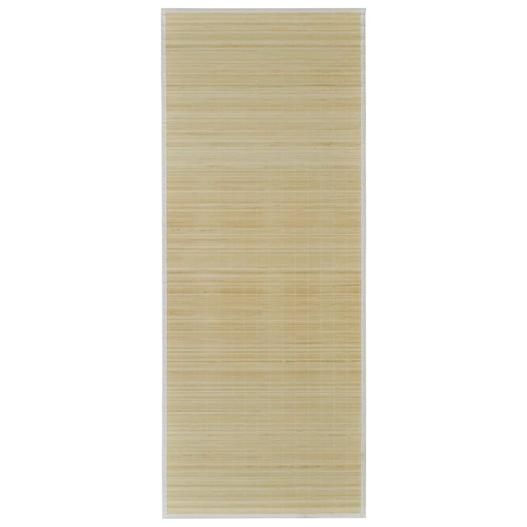 Tapijt Rechthoekig Bamboe Naturel 80 x 200 cm Beige