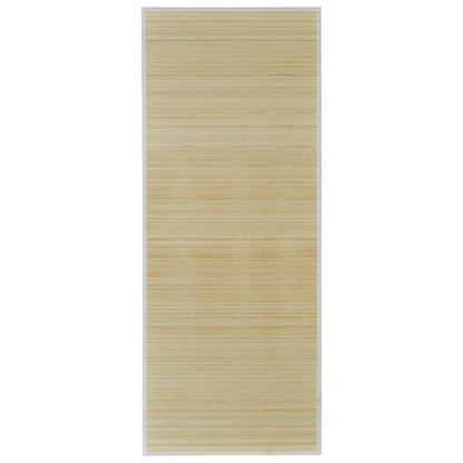 Tapijt Rechthoekig Bamboe Naturel 80 x 300 cm Beige