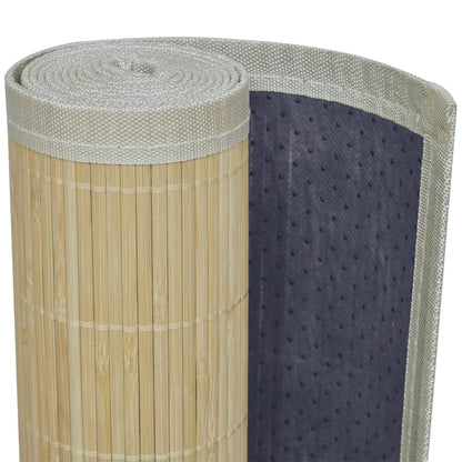 Tapijt Rechthoekig Bamboe Naturel 80 x 300 cm Beige