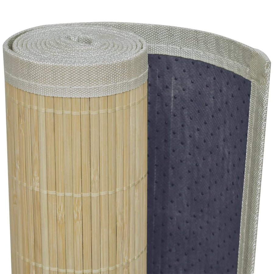 Tapijt Rechthoekig Bamboe Naturel 80 x 300 cm Beige