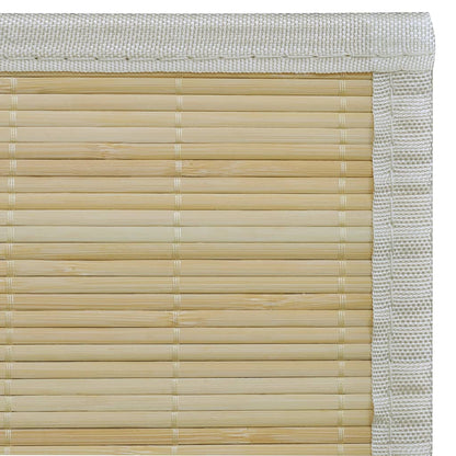 Tapijt Rechthoekig Bamboe Naturel 80 x 300 cm Beige