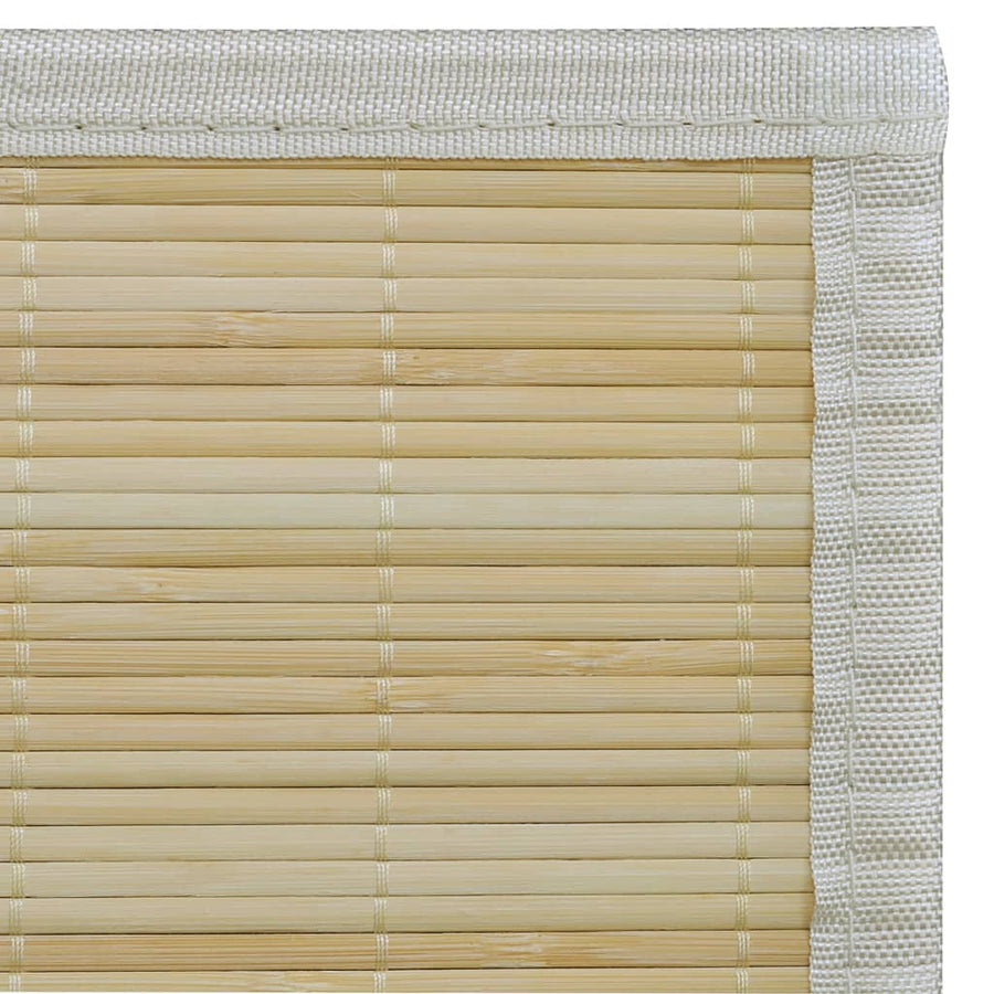 Tapijt Rechthoekig Bamboe Naturel 80 x 300 cm Beige