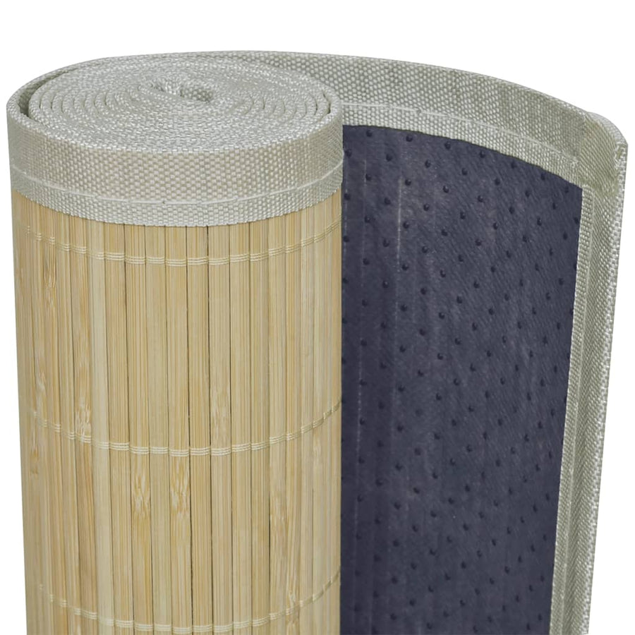 Tapijt Rechthoekig Bamboe Naturel 120 x 180 cm Beige