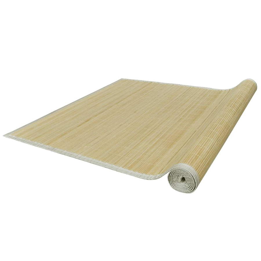 Tapijt Rechthoekig Bamboe Naturel 150 x 200 cm Beige