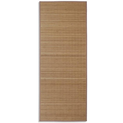 Tapijt Rechthoekig Bamboe 80 x 200 cm Bruin