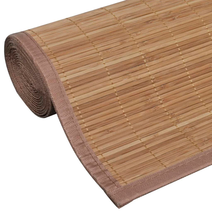 Tapijt Rechthoekig Bamboe 80 x 200 cm Bruin