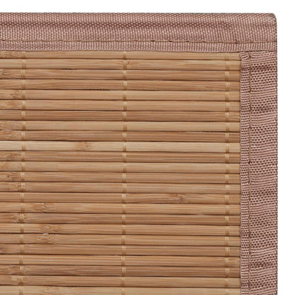 Tapijt Rechthoekig Bamboe 80 x 200 cm Bruin