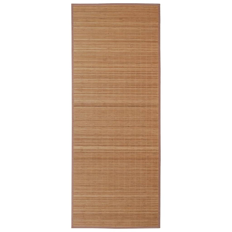 Tapijt Rechthoekig Bamboe 80 x 300 cm Bruin
