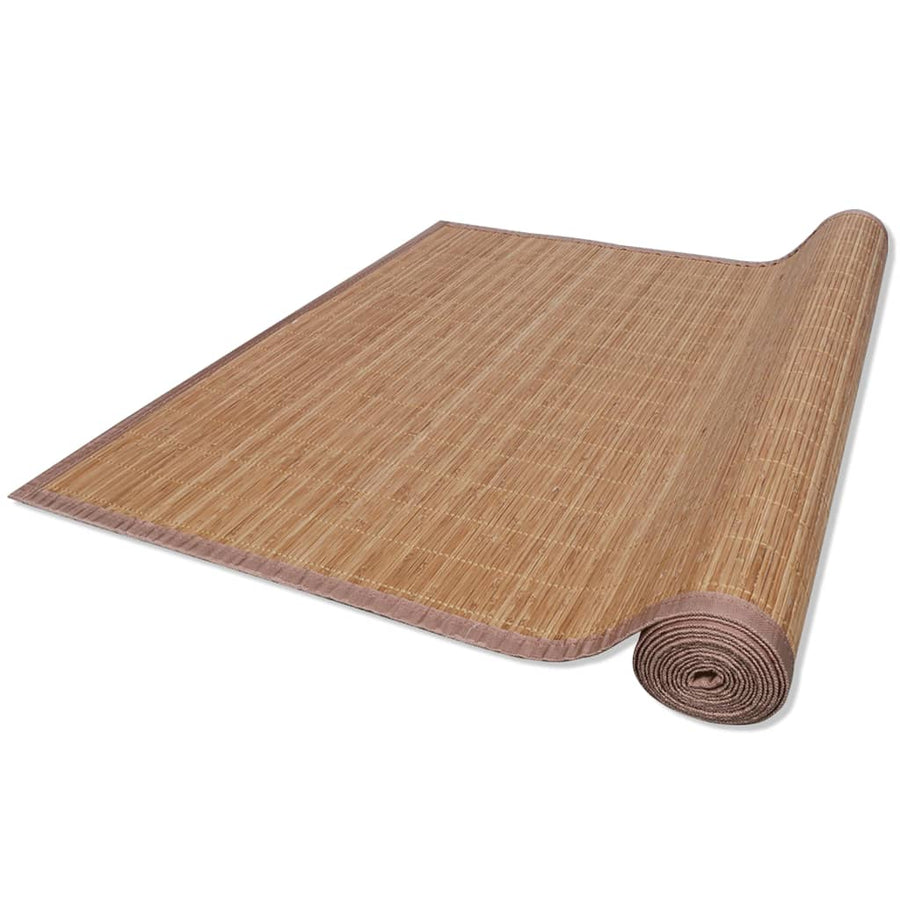 Tapijt Rechthoekig Bamboe 80 x 300 cm Bruin