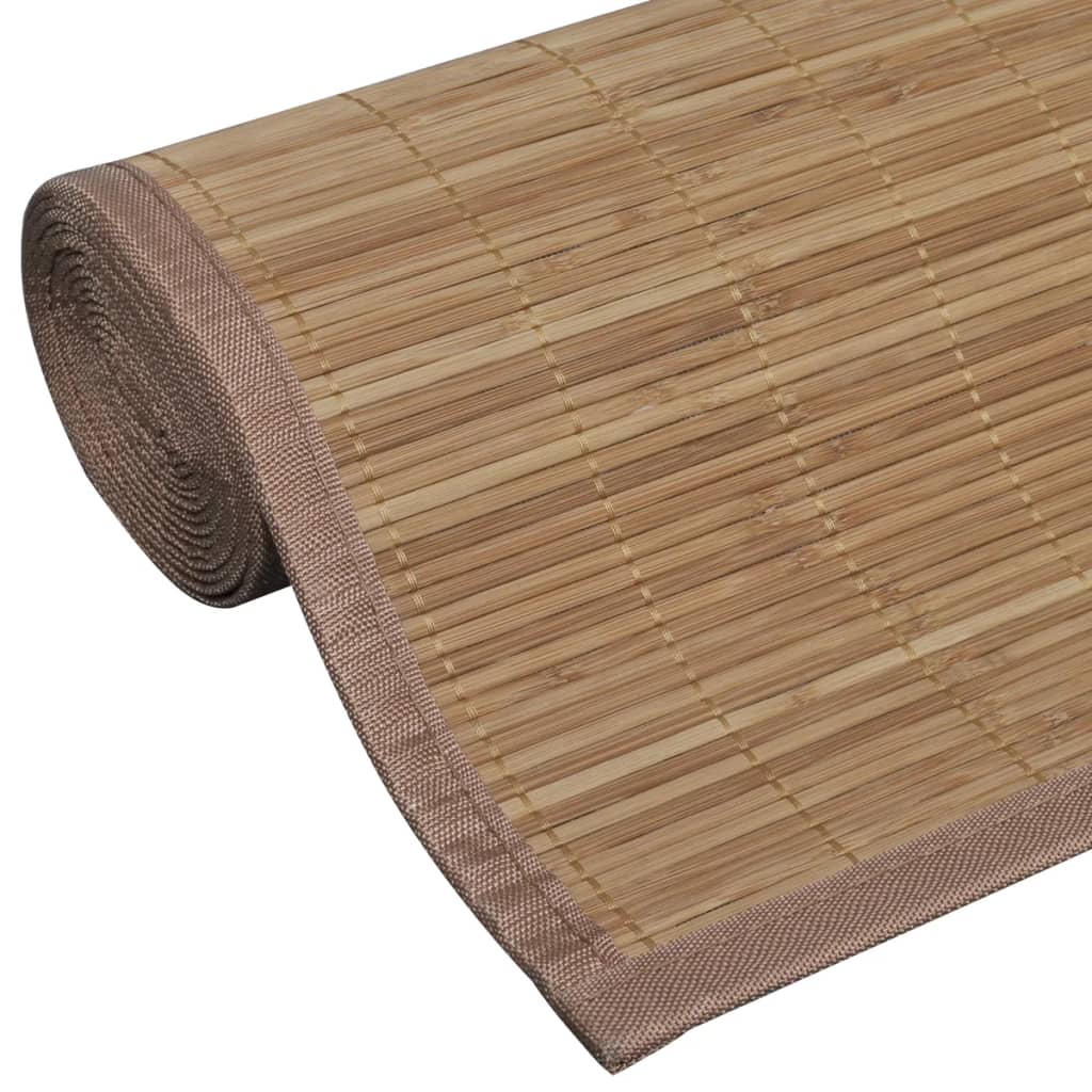 Tapijt Rechthoekig Bamboe 150 x 200 cm Bruin