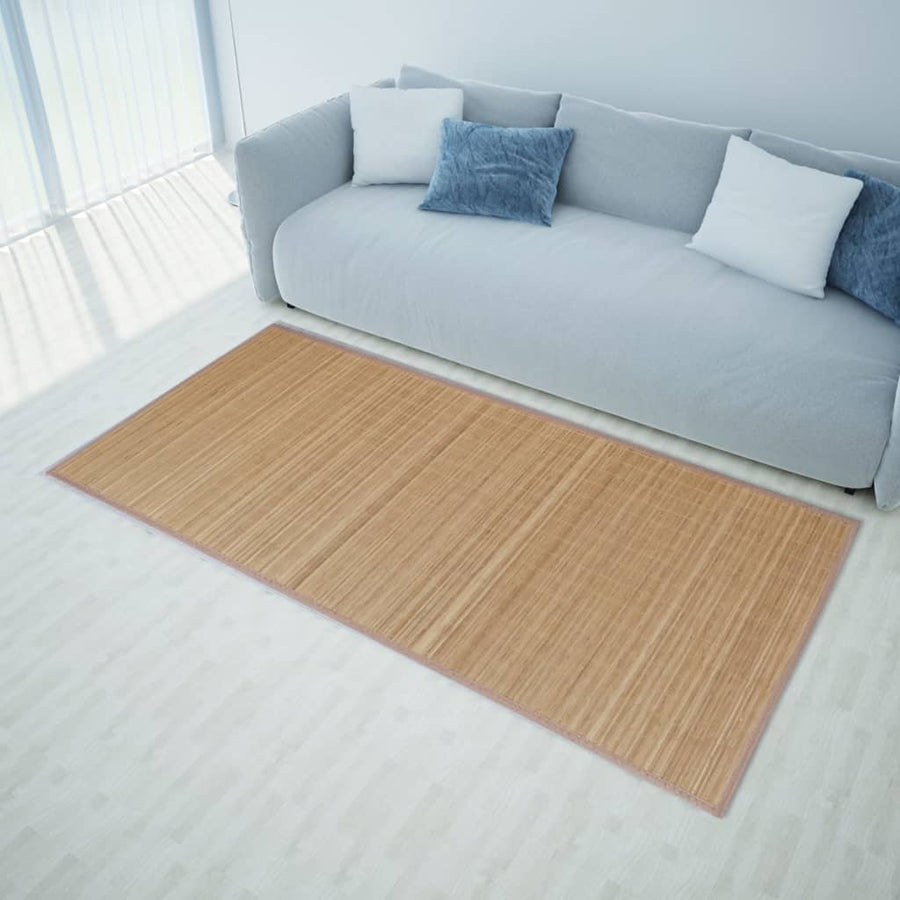 Tapijt Rechthoekig Bamboe 150 x 200 cm Bruin