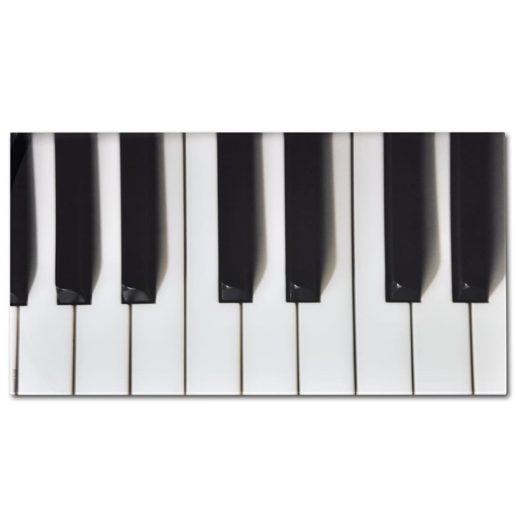 Salontafel Met Piano-Print Glazen Tafelblad 1