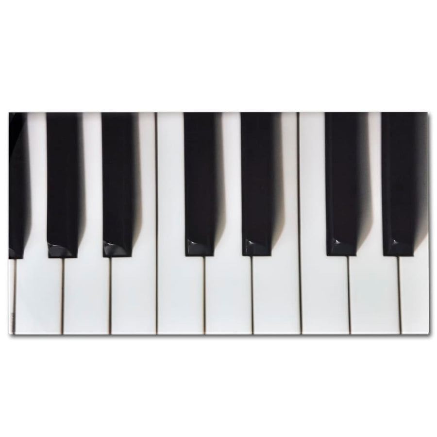 Salontafel Met Piano-Print Glazen Tafelblad 1