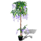 Kunstplant blauwe regen 120 cm met pot