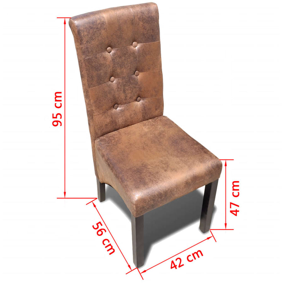 Eetkamerstoelen Kunstleer 4