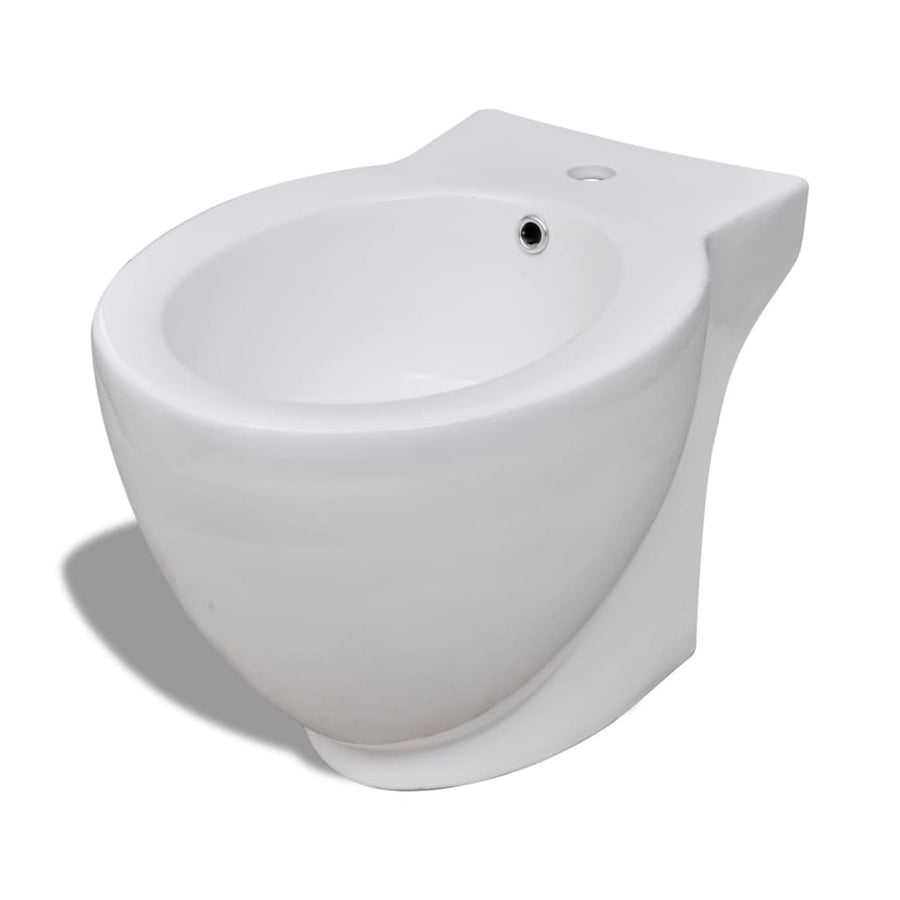 Toilet- En Bidetset Keramiek Wit