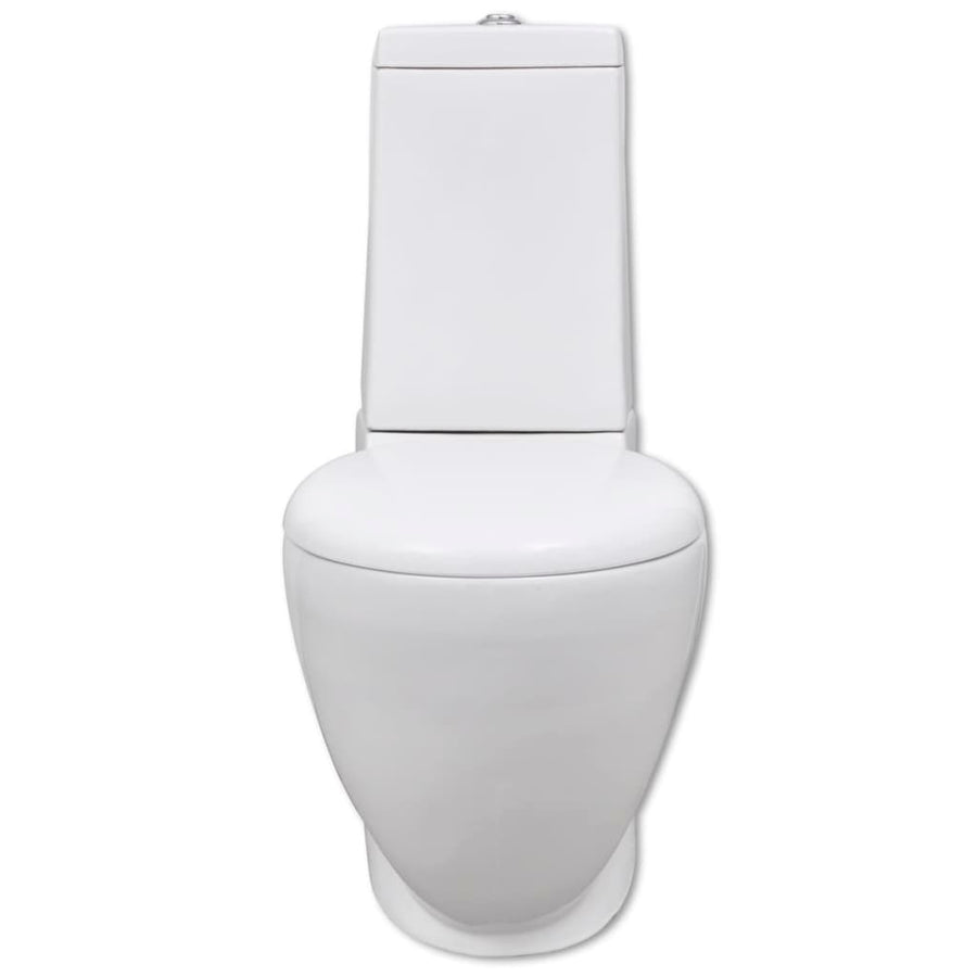 Toilet- En Bidetset Keramiek Wit