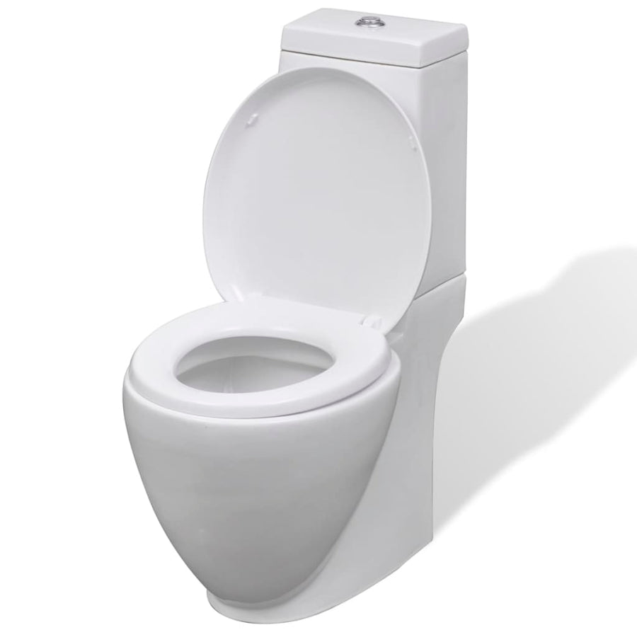 Toilet- En Bidetset Keramiek Wit