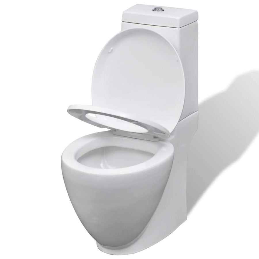 Toilet- En Bidetset Keramiek Wit