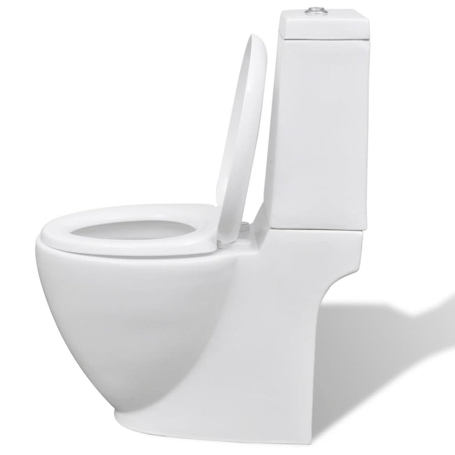 Toilet- En Bidetset Keramiek Wit