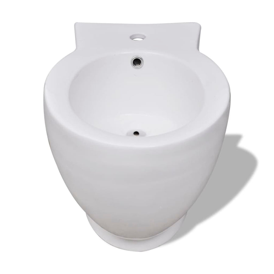 Toilet- En Bidetset Keramiek Wit
