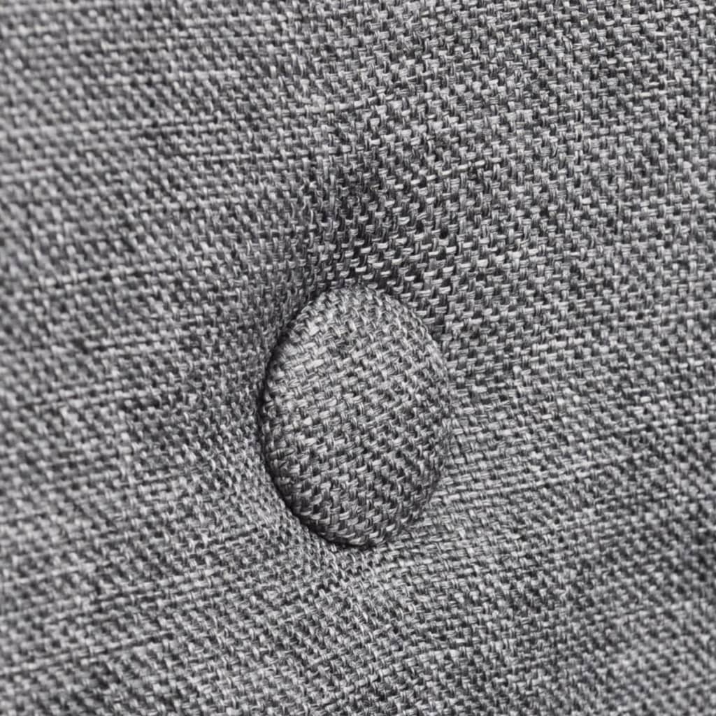 Eetkamerstoelen Stof En Massief Eikenhout Donkergrijs 4 Lichtgrijs