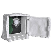 Garden power socket with timer, artificial stone