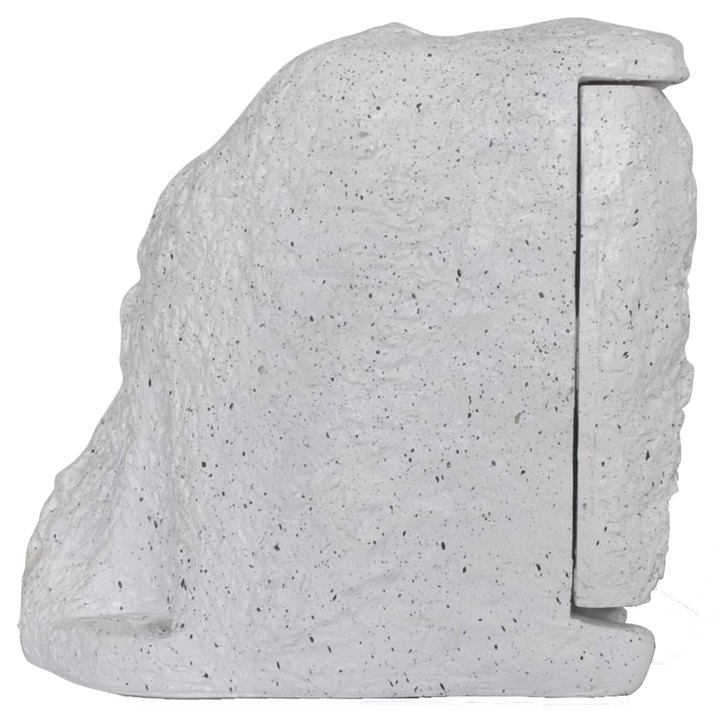 Tuinstopcontact Met Tijdschakelaar Kunststeen 2 Wit Timer