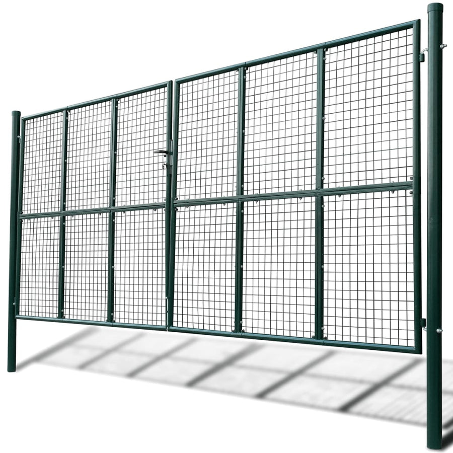 Tuinpoort (gevlochten / 415 x 225 cm / 400 x 175 cm) Groen