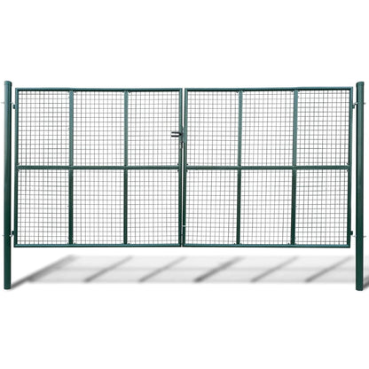 Tuinpoort (gevlochten / 415 x 250 cm / 400 x 200 cm) Groen
