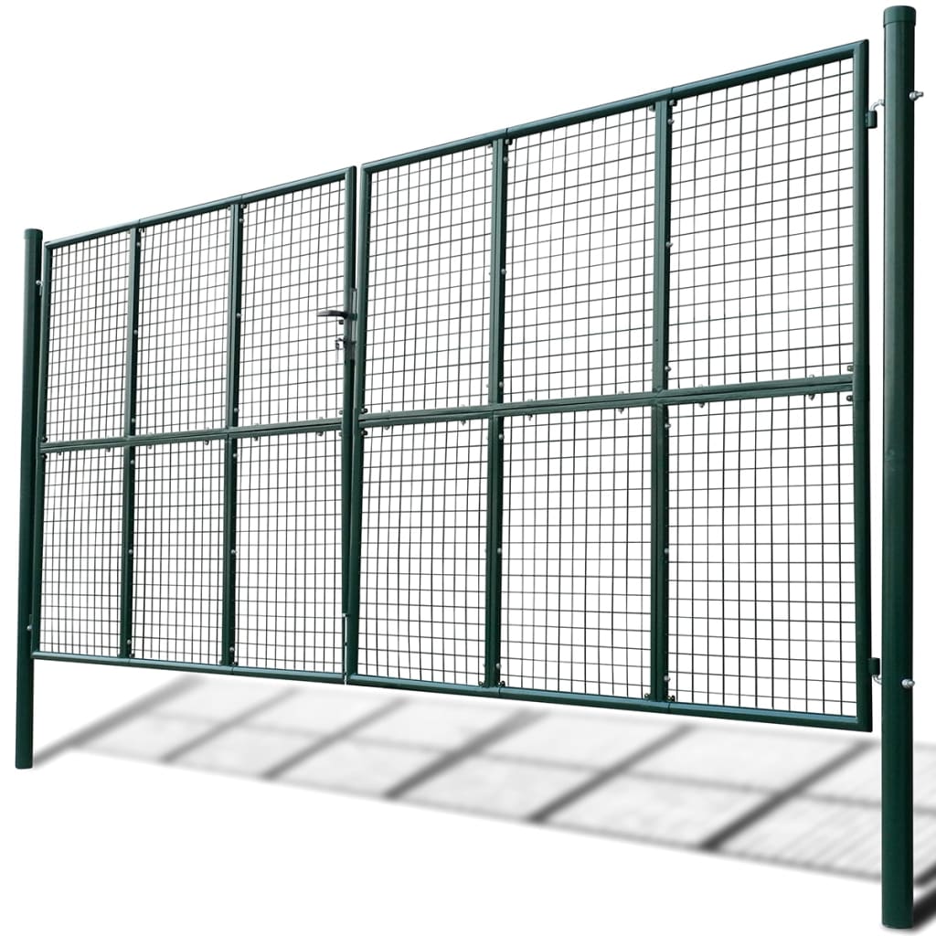 Tuinpoort (gevlochten / 415 x 250 cm / 400 x 200 cm) Groen