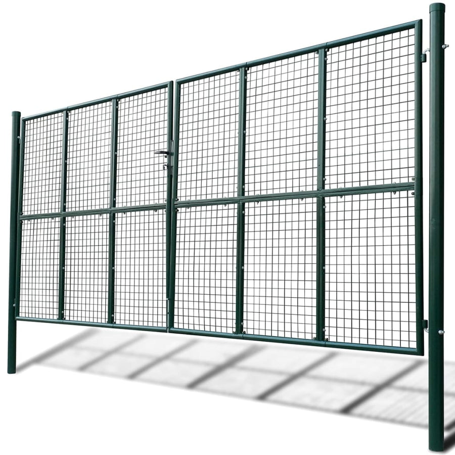 Tuinpoort (gevlochten / 415 x 250 cm / 400 x 200 cm) Groen