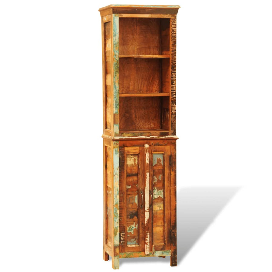 Boekenkast Vintage-Stijl Massief Gerecycled Hout 1 Multikleur