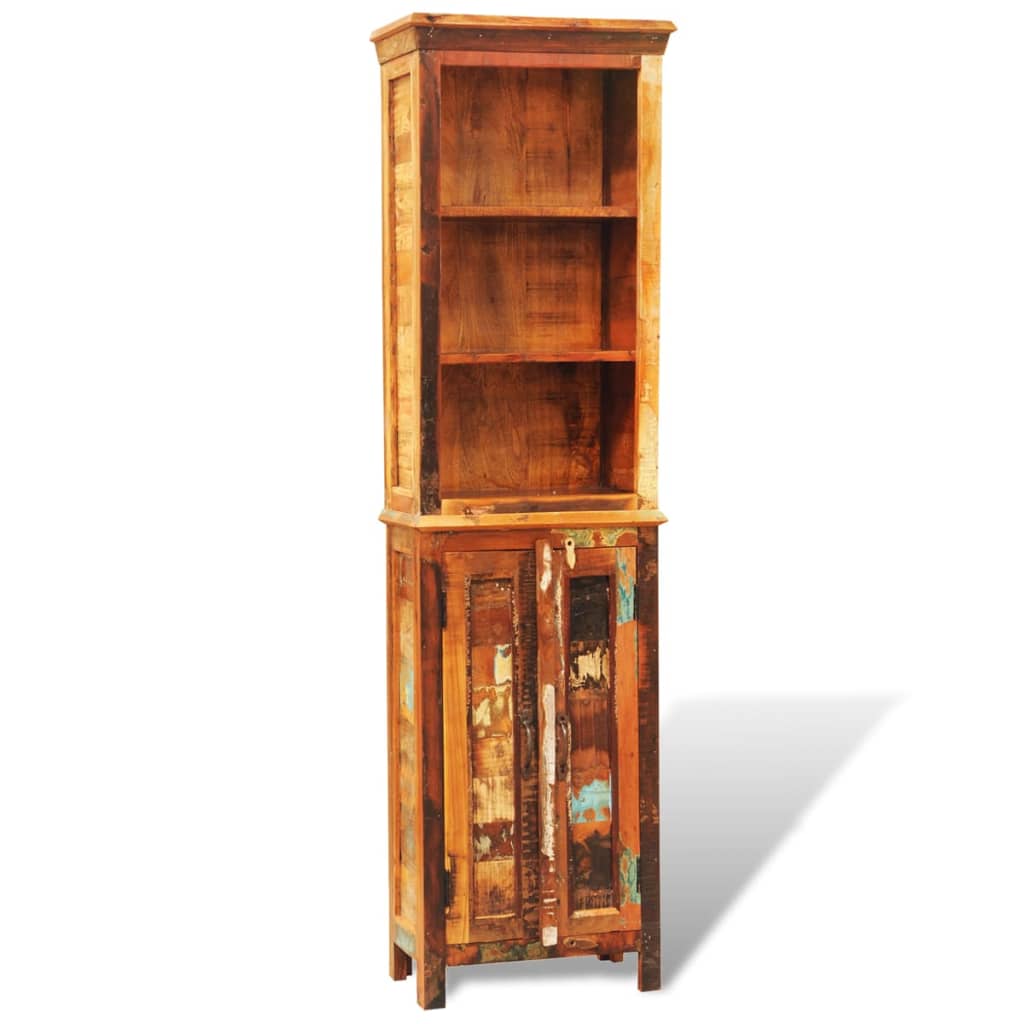 Boekenkast Vintage-Stijl Massief Gerecycled Hout 1 Multikleur
