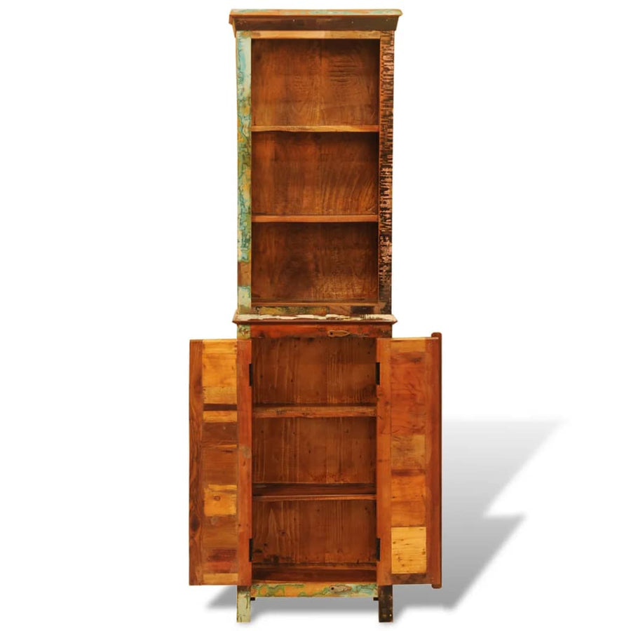 Boekenkast Vintage-Stijl Massief Gerecycled Hout 1 Multikleur