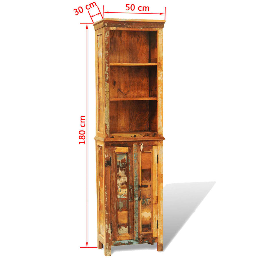 Boekenkast Vintage-Stijl Massief Gerecycled Hout 1 Multikleur
