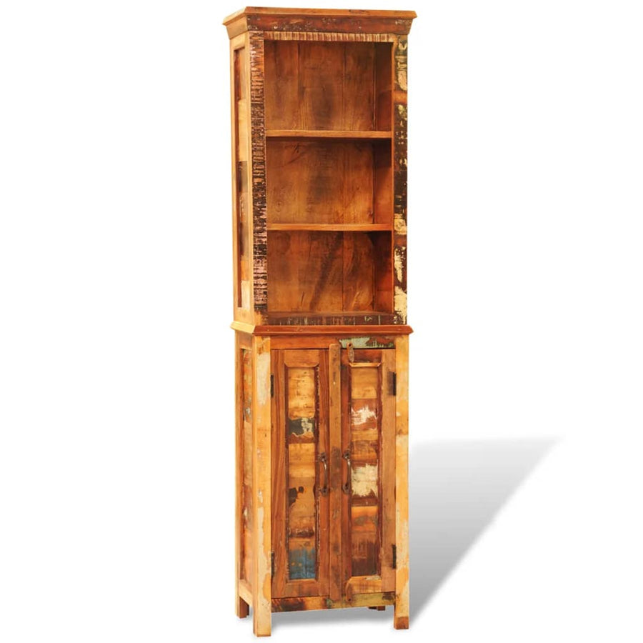 Boekenkast Vintage-Stijl Massief Gerecycled Hout 1 Multikleur