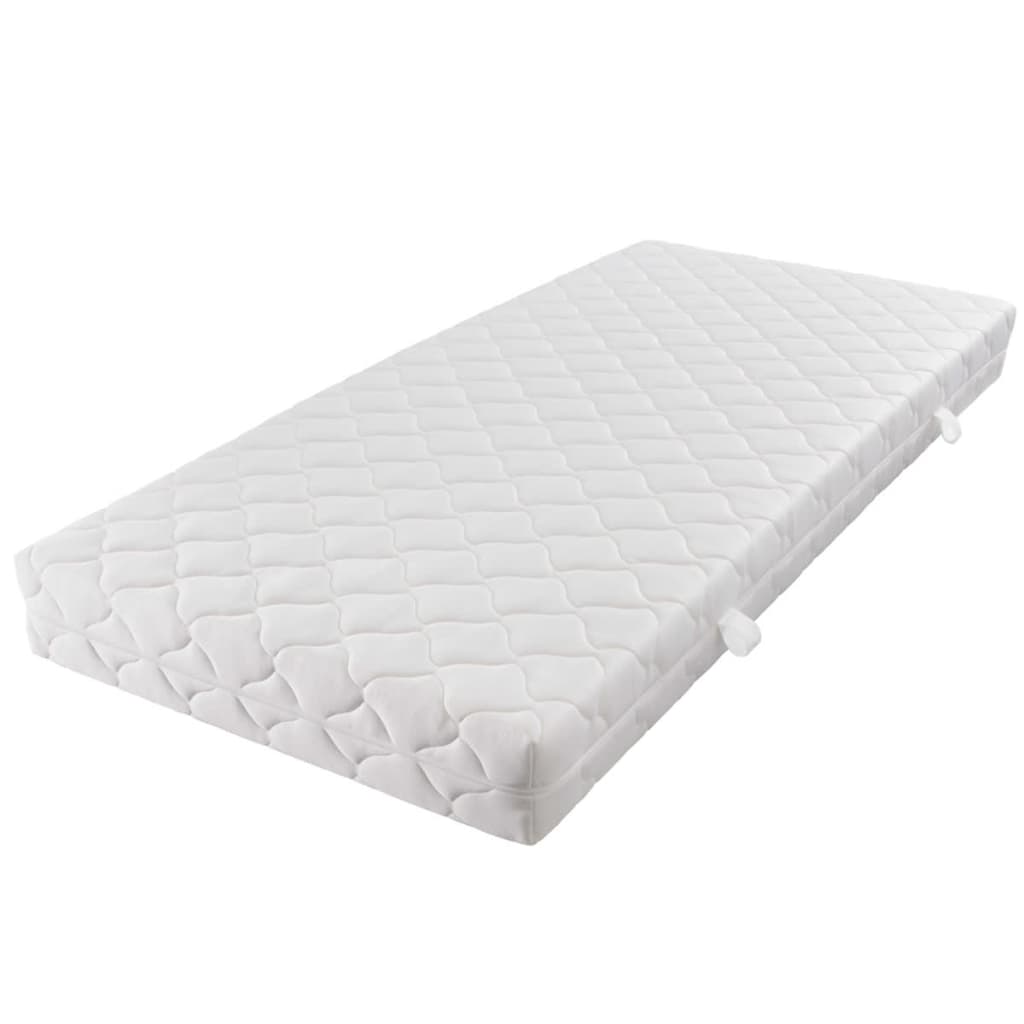 Bed met matras metaal zwart 180x200 cm
