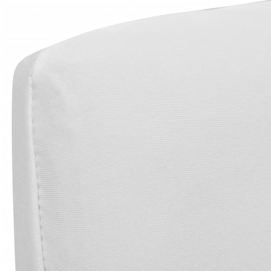 Stoelhoezen Recht Stretch 6 Wit