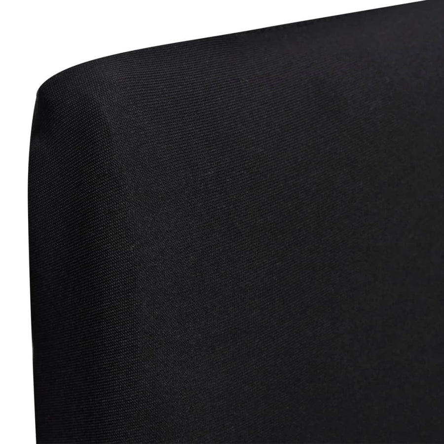 Stoelhoezen Recht Stretch 6 Zwart