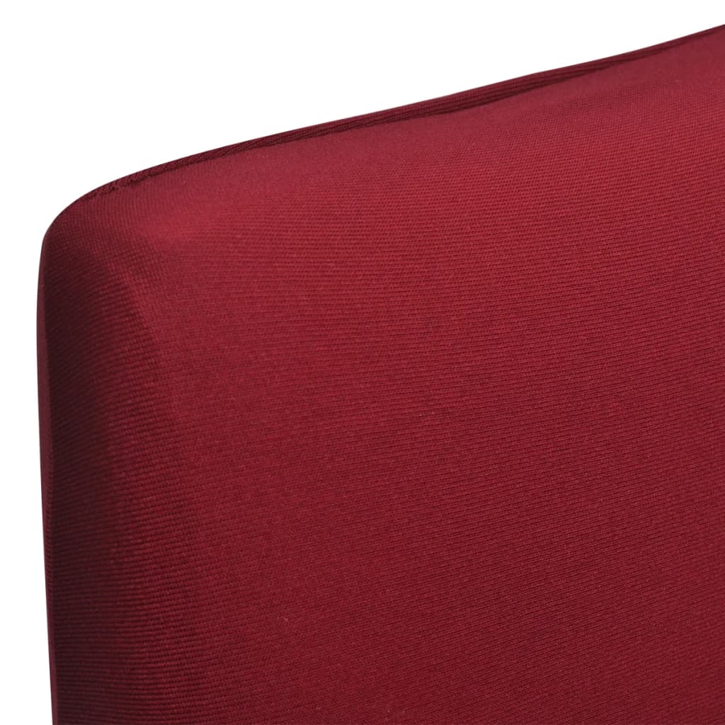 Stoelhoes Stretch Recht Bordeaux 6 Bordeauxrood