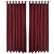 Gordijnen 140x225 cm 2 stuks wijnrood