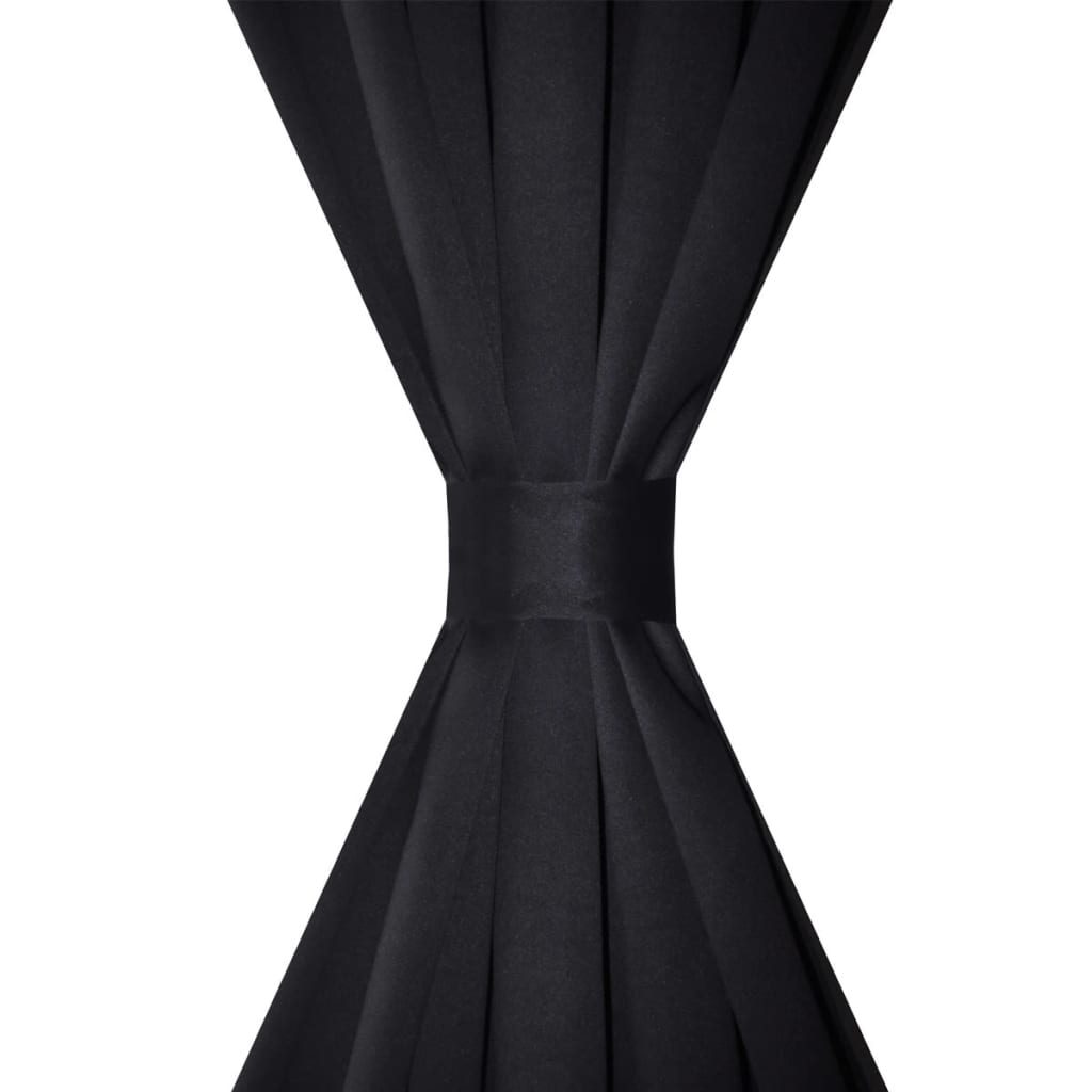 Gordijnen Met Gleuven 135 X 45 Cm St Zwart