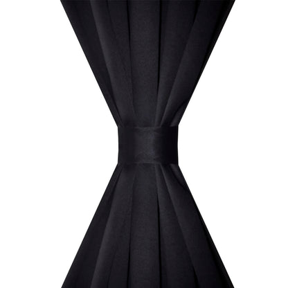 Gordijnen Met Gleuven 135 X 45 Cm St Zwart