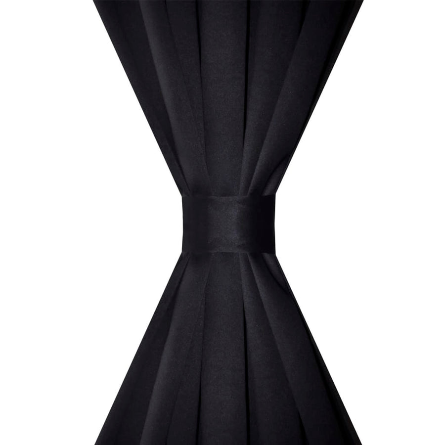Gordijnen Met Gleuven 135 X 45 Cm St Zwart