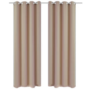 Gordijnen 135x245 cm 2 stuks crème
