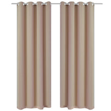 Gordijnen Met Metalen Ringen 135 X 45 Cm Stuks (Creme) 135 x 245 cm Crème