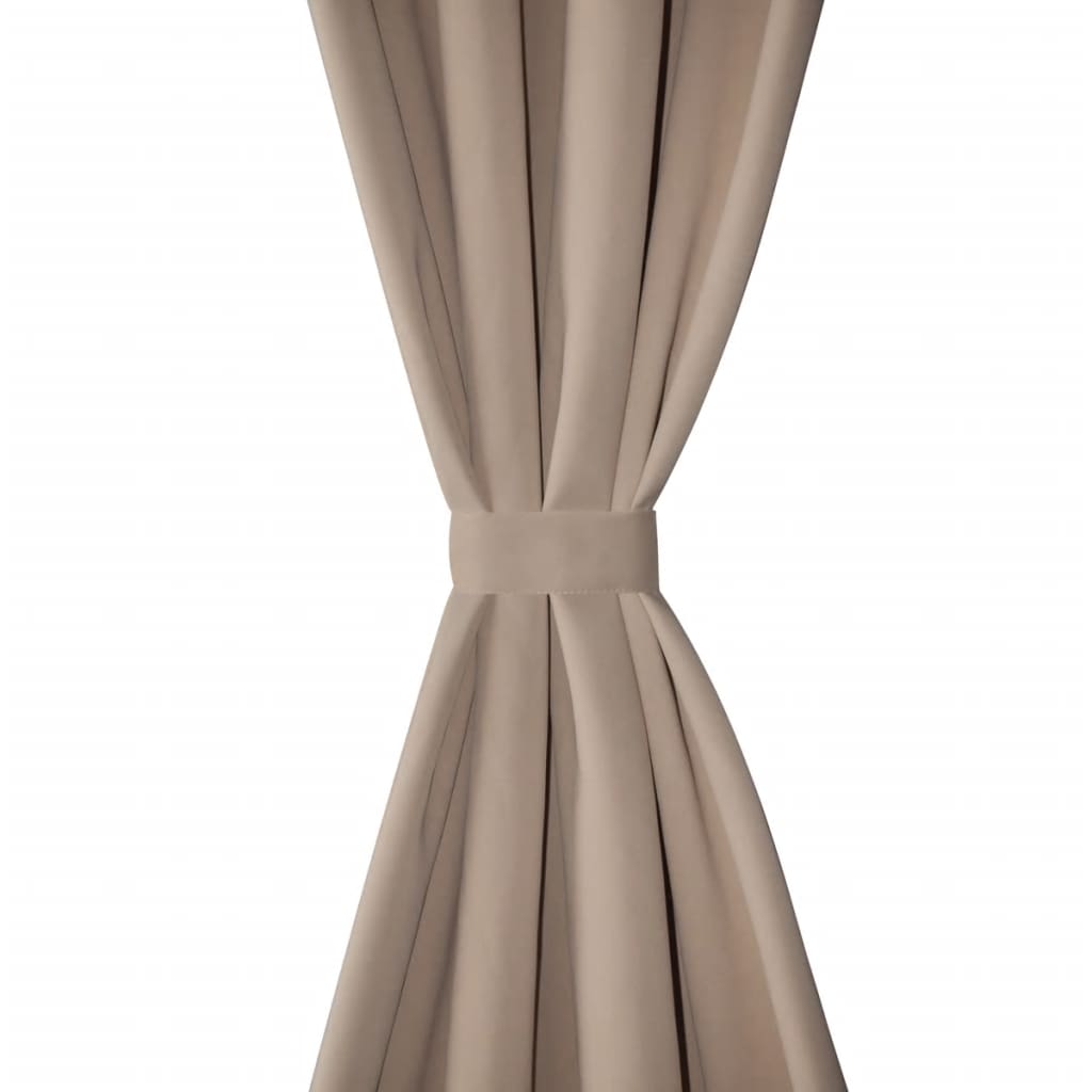 Gordijnen Met Metalen Ringen 135 X 45 Cm Stuks (Creme) 135 x 245 cm Crème